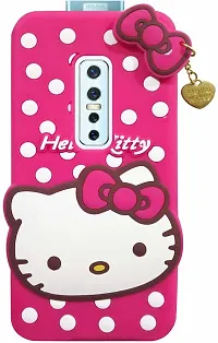 Coverblack Dual Protection Rubber Back Cover For Vivo 1909 ,Vivo V17 ProHello Kitty Pink-thumb1