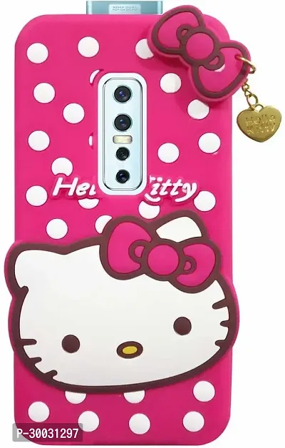 Coverblack Dual Protection Rubber Back Cover For Vivo 1909 ,Vivo V17 ProHello Kitty Pink-thumb2