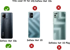 Coverblack Dual Protection Artificial Leather,Rubber Flip Cover For Infinix Hot 10SNavy Blue-thumb3