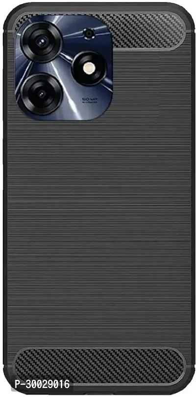 Coverblack Shock Proof Rubber Back Cover For Tecno Spark Go 2024Black-thumb2