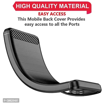 Coverblack Flexible Rubber Back Cover For Itel P40Black-thumb4