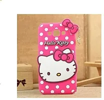 Coverblack Dual Protection Rubber Back Cover For Motorola Moto C PlusHello Kitty Pink-thumb2