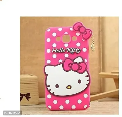 Coverblack Dual Protection Rubber Back Cover For Motorola Moto C PlusHello Kitty Pink-thumb3