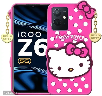 Coverblack Flexible Rubber Back Cover For Vivo Y75 5GAttactive Pink-thumb2