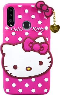 Coverblack Grip Case Rubber Back Cover For Samsung Galaxy A20SSma207FHello Kitty Pink-thumb1