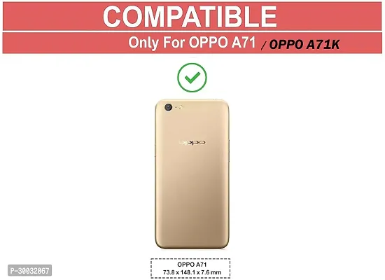 Coverblack Grip Case Rubber Back Cover For Oppo A71KTransparent-thumb4