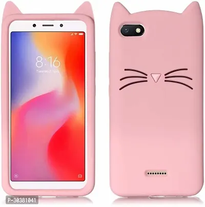 Coverblack Dual Protection Rubber Back Cover For Mi Redmi 6ABaby Pink