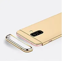 Coverblack Dual Protection Plastic Back Cover For Samsung Galaxy J8New 2018 EdiGolden-thumb3