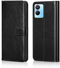 Coverblack Magnetic Case Artificial Leather,Rubber Flip Cover For Vivo Y16Venom Black-thumb1