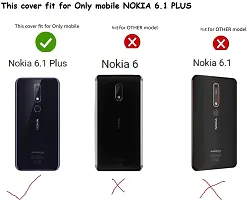 Coverblack Flexible Rubber Back Cover For Nokia 6.1 PlusPink-thumb2