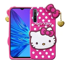 Coverblack Dual Protection Rubber Back Cover For Realme 6 ProHello Kitty Pink-thumb2