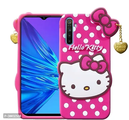 Coverblack Dual Protection Rubber Back Cover For Realme 6 ProHello Kitty Pink-thumb3