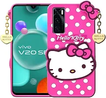 Coverblack Flexible Rubber Back Cover For Vivo V2022Vivo V20SePink-thumb1