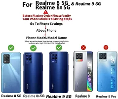 Coverblack Dual Protection Polycarbonate Back Cover For Realme Rmx3241 , Realme_8 5GRed-thumb2