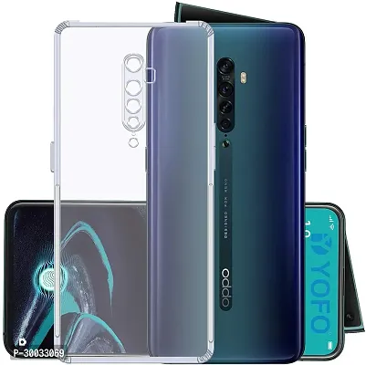 Coverblack Dual Protection Rubber Back Cover For Oppo Reno 2Transparent-thumb3