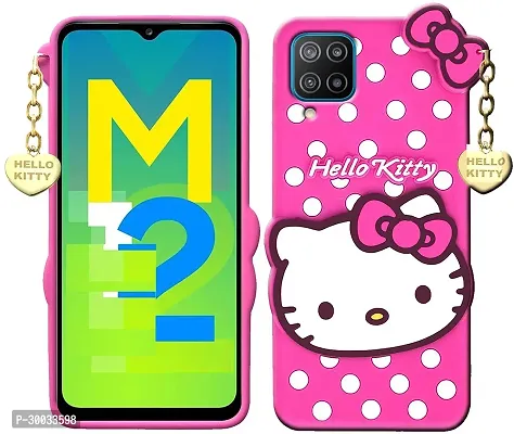 Coverblack Flexible Rubber Back Cover For Samsung Galaxy M12Smm127FPink-thumb2