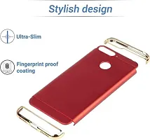 Coverblack Dual Protection Plastic Back Cover For Oppo Cph1809 (Oppo A5)Red-thumb2