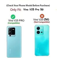 Coverblack Camera Bump Protector Rubber Back Cover For Vivo V25 Pro 5GTransparent-thumb3