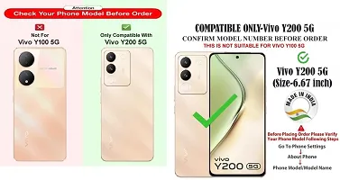 Coverblack Dual Protection Rubber Back Cover For Vivo Y200 5GTransparent-thumb3