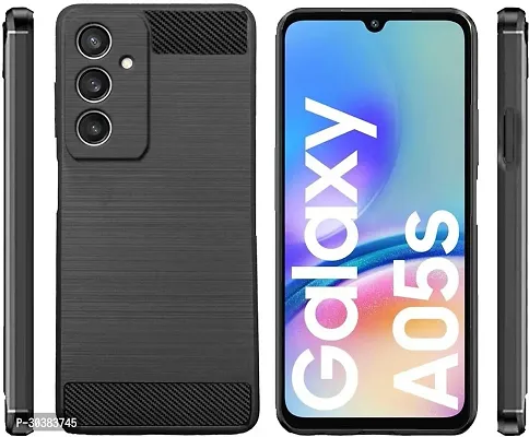 Coverblack Grip Case Rubber Back Cover For Samsung Galaxy A05SBlack-thumb2