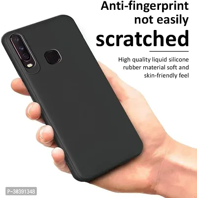 Coverblack Grip Case Rubber Back Cover For Vivo 1902 Vivo Y17 New 2019 EdiBlack-thumb5