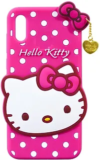 Coverblack Grip Case Rubber Back Cover For Mi A3 Old 2019Hello Kitty Pink-thumb2