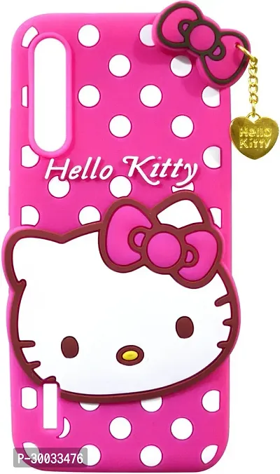 Coverblack Grip Case Rubber Back Cover For Mi A3 Old 2019Hello Kitty Pink-thumb0