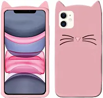 Coverblack Flexible Silicon Back Cover For Iphone 11 (6.1 Inch)Light Pink-thumb1