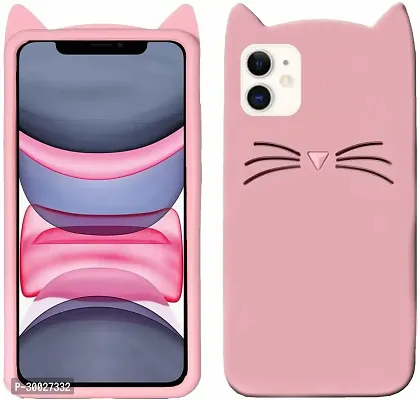 Coverblack Flexible Silicon Back Cover For Iphone 11 (6.1 Inch)Light Pink-thumb2