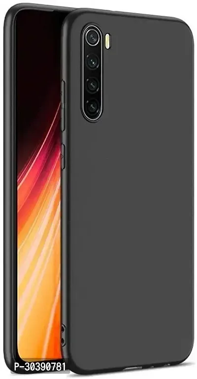 Coverblack Flexible Rubber Back Cover For Realme C3Black-thumb0