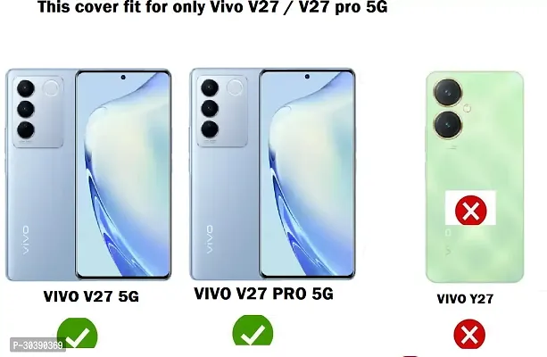 Coverblack Dual Protection Rubber Back Cover For Vivo V2246 , Vivo_V27 5GTransparent Totu-thumb4