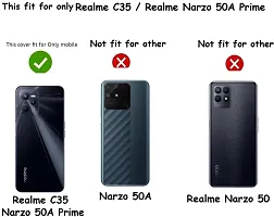 Coverblack Waterproof Rubber Back Cover For Realme Rmx3516 , Narzo 50A PrimeTransparent Totu-thumb3