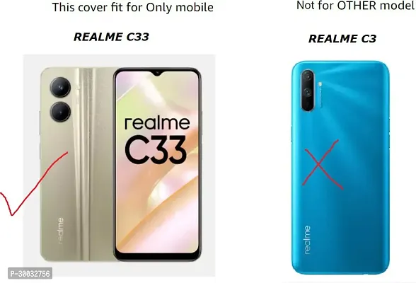 Coverblack Cases With Holder Silicon Back Cover For Realme Rmx3624 , Realme C33Transparent-thumb4