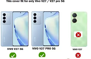 Coverblack Cases With Holder Rubber Back Cover For Vivo V27 5GTransparent-thumb3