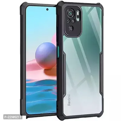 Mi Redmi note 10s Back Cover with Camera Protection Back Case Cover for Redmi note 10S Black-thumb0