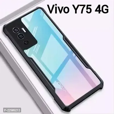 Vivo Y75 4G Back Cover For Transparent Polycarbonate Soft Bumper Back Cover Case for Vivo Y75 4G-thumb0