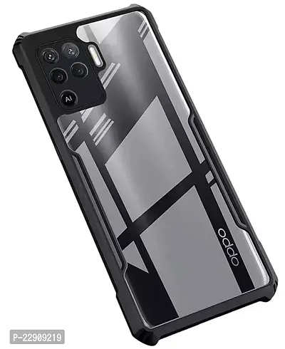 Oppo F19 Pro Back Cover with Camera Protection Back Case Cover for Oppo F19 Pro Black-thumb0