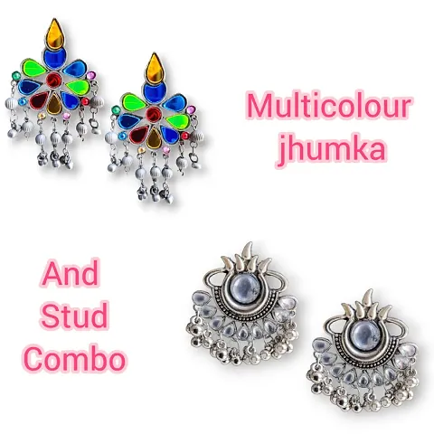 earring /combo earring/under300/studs earring/multicolor earring