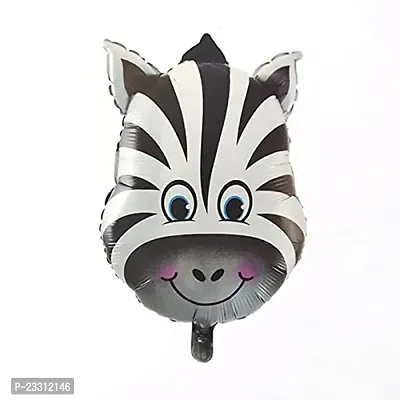 Zebra Head Foil Balloon For Jungle Theme Party Baby Shower And Birthday Celebration Supplies For Your Loved Ones Pack Of 2