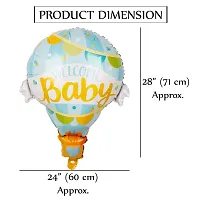 Welcome Baby Boy Decoration Foil Balloon Baby Shower Decoration Material Set Combo 1St Birthday Decoration Newborn Baby Party Baby Shower Party For Boys Blue-thumb2