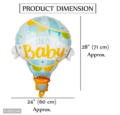 Welcome Baby Boy Decoration Foil Balloon Baby Shower Decoration Material Set Combo 1St Birthday Decoration Newborn Baby Party Baby Shower Party For Boys Blue-thumb3