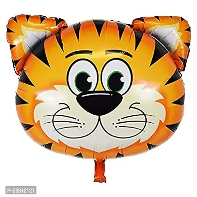 Big Size Animal Theme Foil Balloons For Decorating Birthday Party Tiger Pack Of 2