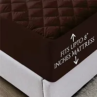 Waterproof Quilted Mattress Protector and Waterproof Quilted Bed Cover| Breathable Hypoallergenic Mattresses Cover with Elastic Fitted Bed/Gadda cover-thumb4