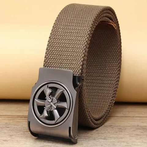 Stylish Canvas Solid Belt For Men