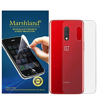 MARSHLAND Screen Protector TPU Back Skin Guard Compatible for Oneplus 7 / One Plus 7 Bubble Free Flexible Anti Scratch (Transparent)