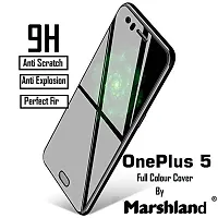 MARSHLAND 3D Full Cover Screen Protector Edge to Edge Protection Bubble Free Anti Scratch Tempered Glass Compatible for Oneplus 5 (Black)-thumb4