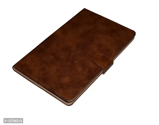 MARSHLAND Flip Cover for Itel PAD ONE 10.1 inch Artificial Leather Brown Magnetic Case Pack of 1