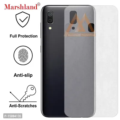 MARSHLAND Matte Finish Back Screen Protector Anti Scratch Bubble Free Flexible Back Screen Guard Compatible for Samsung Galaxy A20 (Pack of 2)-thumb2