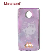 Marshland Creative 3D Cartoon Hello Kitty with Makeup Mirror Stylish Diamond Stones Soft Silicon Printed Rubber Back Cover for Moto Z Force-thumb3
