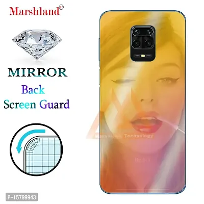 MARSHLAND Mirror Finish Back Screen Protector Flexible Anti Scratch Bubble Free Back Screen Guard Compatible for Xiaomi Redmi Note 9 Pro-thumb5